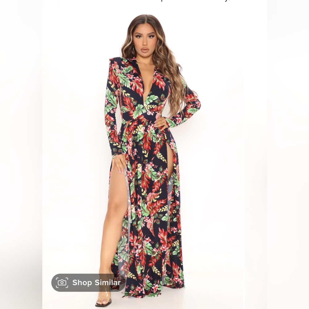 Fashion Nova Spree Drees - Navy/combo